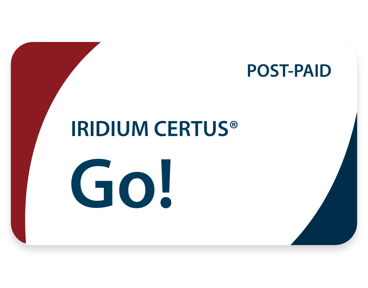 Iridium Certus post-paid GO! airtime plan