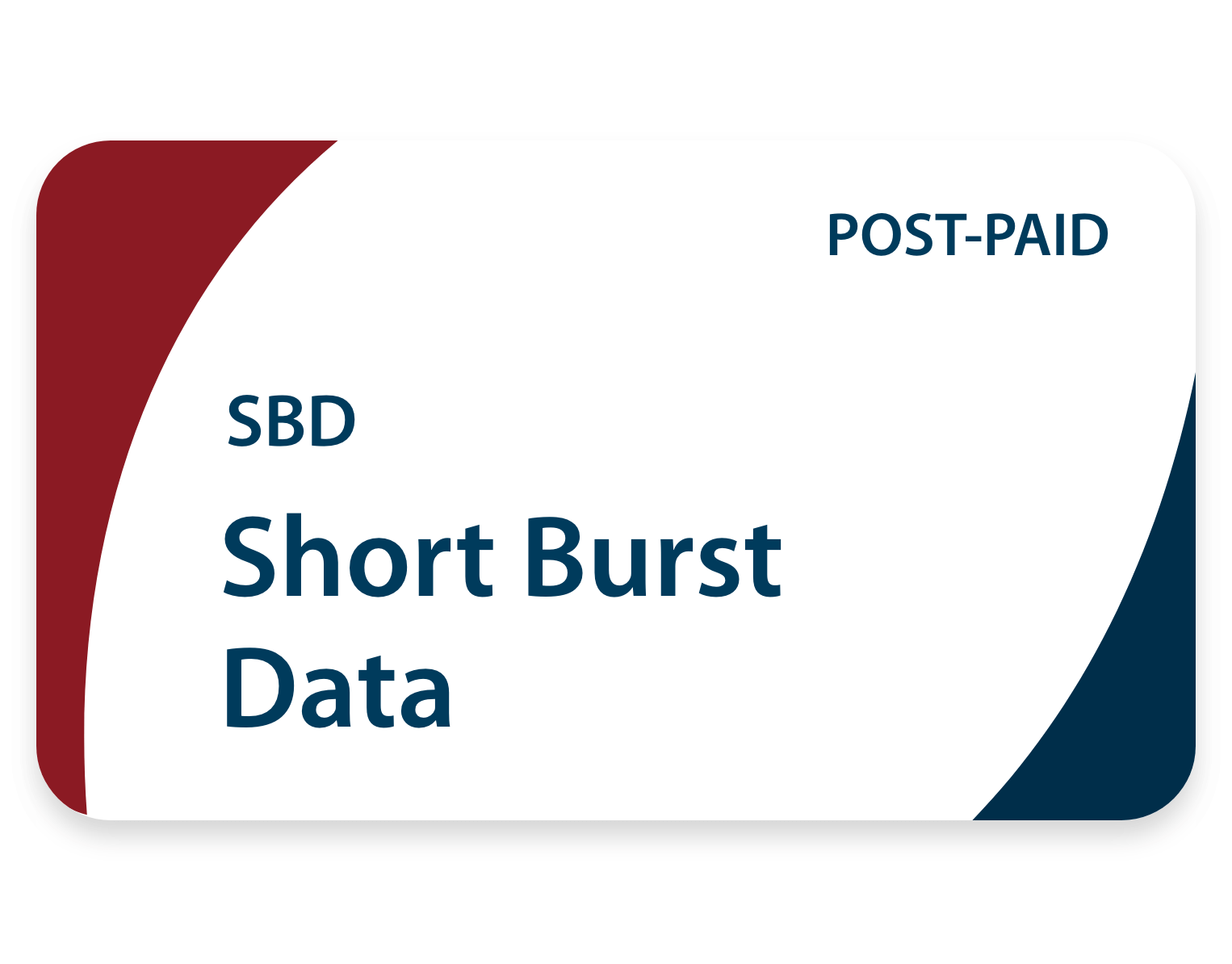 Short burst data (SBD) post-paid airtime plan