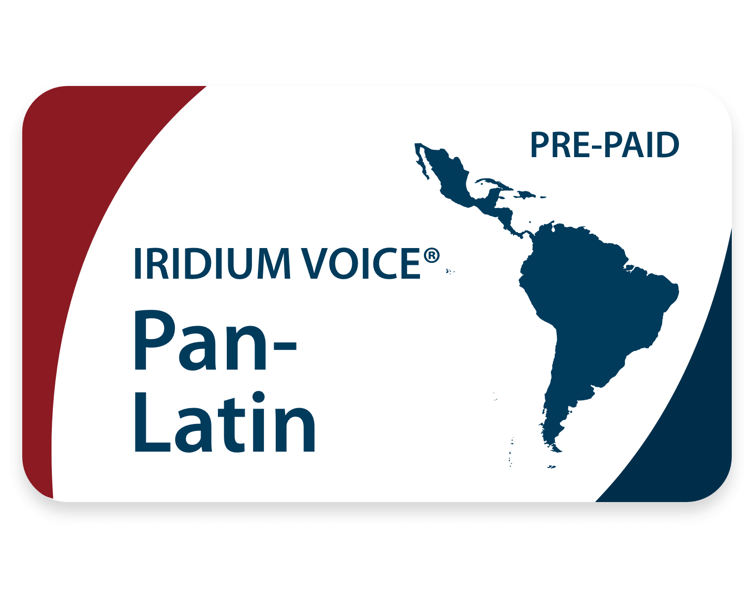 Iridium Voice Pre-paid Pan-Latin airtime plan